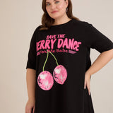 Βαμβακερή τουνίκ Cherry σε Α γραμμή