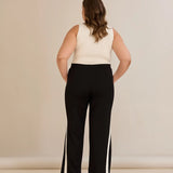 Φαρδύ παντελόνι με εντυπωσιακή ρίγα στο πλάι