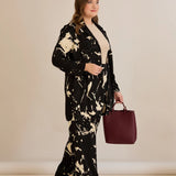 Κομψό σετ από βισκόζη με σχεδιαστικό τύπωμα