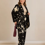 Κομψό σετ από βισκόζη με σχεδιαστικό τύπωμα