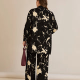 Κομψό σετ από βισκόζη με σχεδιαστικό τύπωμα