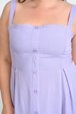 Μακρύ φόρεμα βισκόζης με διακοσμητικά κουμπιά σε μεγάλα μεγέθη- Πασχαλιά