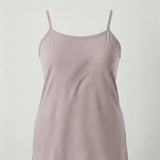 Βαμβακερό τιραντάκι με λεπτές τιράντες σε χρώμα Πούδρα σε μεγάλα μεγέθη