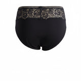 Βαμβακερά σλιπ με δαντέλα - Μαύρο/Χρυσό