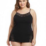 Γυναικείο πολυτελές τιραντάκι με δαντέλα - Μαύρο/Χρυσό