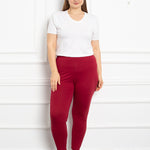 Βαμβακερό κολάν για περιφέρεια έως 150 εκ.σε μεγάλα μεγέθη - Κόκκινο