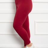 Βαμβακερό κολάν για περιφέρεια έως 160 εκ. σε μεγάλα μεγέθη- Κόκκινο