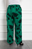 Γυναικείο ανοιξιάτικο παντελόνι σε μέγαλα μεγέθη- Πράσινο