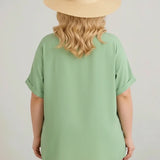 Αέρινη τουνίκ με boho λεπτομέρειες – Μέντα