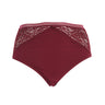 Βαμβακερό σλίπ Cotton Lux σε Μπορντό χρώμα σε μεγάλα μεγέθη  
