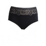 Βαμβακερά σλιπ με δαντέλα - Μαύρο/Χρυσό