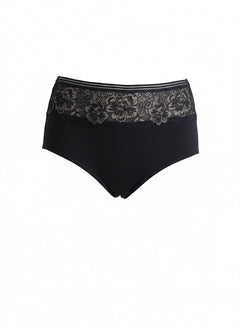 Βαμβακερά σλιπ με δαντέλα - Μαύρο/Χρυσό