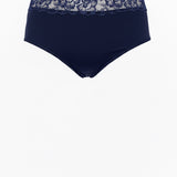 Βαμβακερά σλιπ με δαντέλα - Σκούρο μπλε