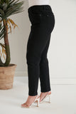 Τζιν παντελόνι με διακόσμηση σε μεγάλα μεγέθη  - Μαύρο