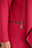 Σακάκι Rainbow spring σε στυλ blazer σε μεγάλα μεγέθη- Φούξια