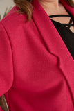 Μπουκλέ σακάκι σε πέντε χρώματα σε μεγάλα μεγέθη  - Φούξια