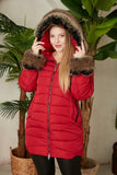 Χειμωνιάτικο μπουφάν Winter Chic - Κόκκινο