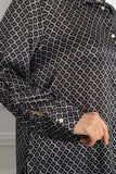 Γυναικείο πουκάμισο πολυτέλειας σε μεγάλα μεγέθη- luxury Μαύρο