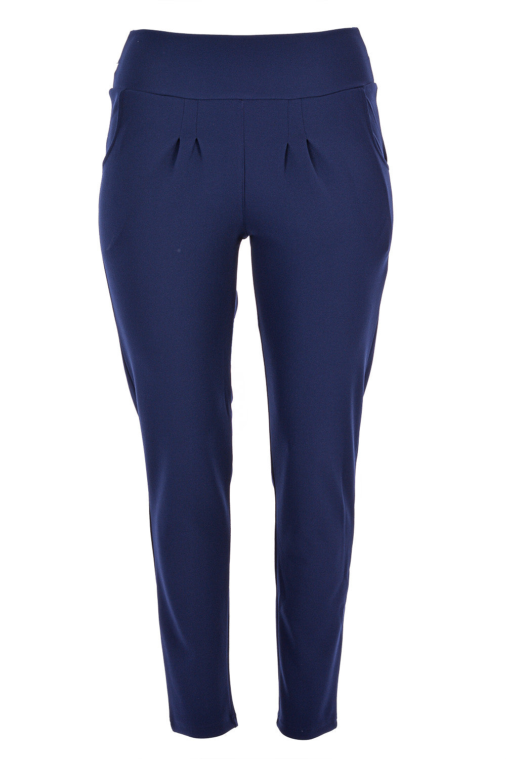 Παντελόνι σε ίσια γραμμή σε μεγάλα μεγέθη- Σκούρο Μπλε