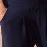 Παντελόνι σε ίσια γραμμή σε μεγάλα μεγέθη- Σκούρο Μπλε