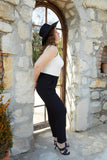 Γναικείο παντελόνι Klara σε μεγάλα μεγέθη - Μαύρο