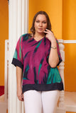 Γυναικεία μπλούζα από μουσελίνα σε μέγαλα μεγέθη