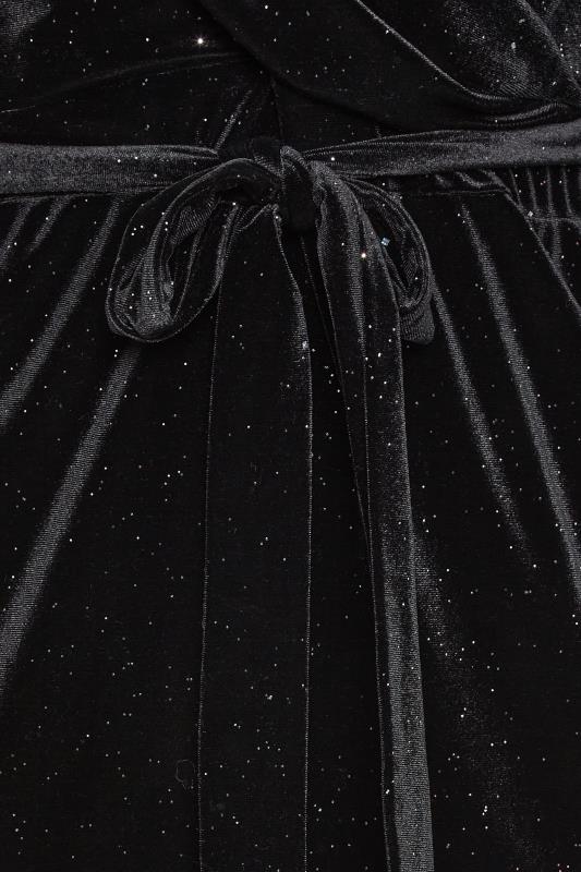 Αμπιγιέ Φόρεμα "Χριστουγεννιάτικη αγκαλιά"-Αστραφτερό Μαύρο