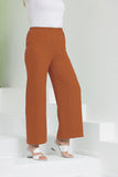 Γυναικείο ανοιξιάτικο παντελόνι σε μεγάλα μεγέθη - Πορτοκαλί-Κεραμίδι